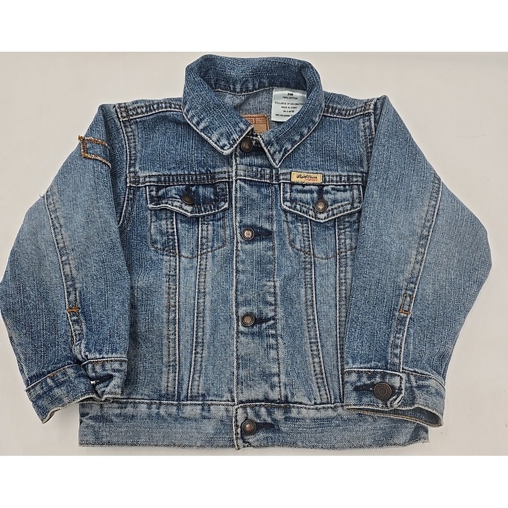 Levi Strauss Signature Kids Denim Jacket Blue 24 Months Button Front
